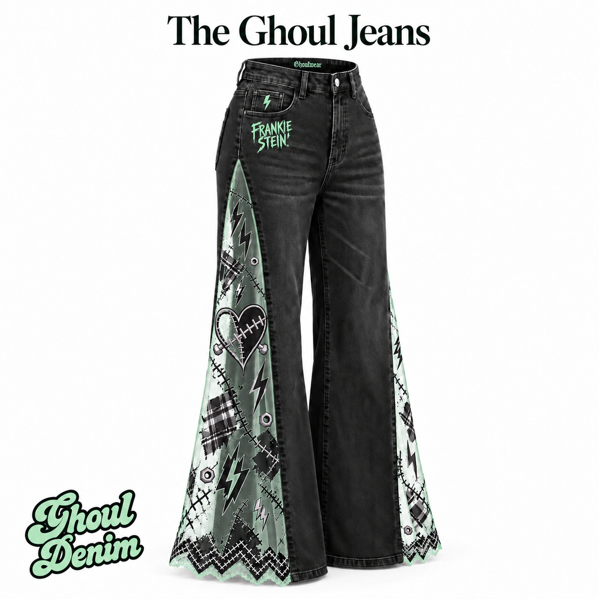 Ghoul Denim Lace-Spilt  Jeans™